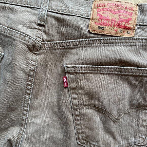 Levi's 502™ Taper Fit Men's Jeans - Otter Tan- 30x32 (2) - Picture 8 of 10
